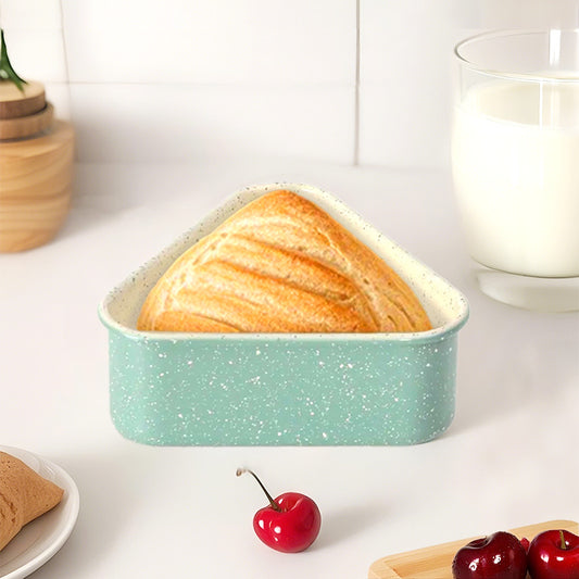 Ceramic-Glaze Triangle Toast Mold Double-Sided Non-Stick 10.5cm Side 4cm High image 2