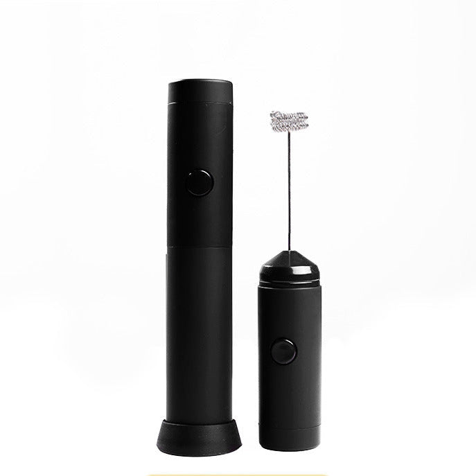 Handheld Electric Milk Frother Stainless Whisk Head Coffee Foam Maker with Cap image 7