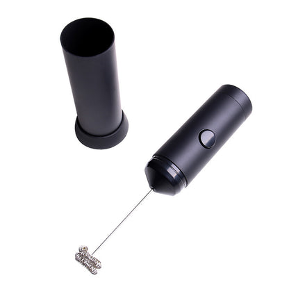 Handheld Electric Milk Frother Stainless Whisk Head Coffee Foam Maker with Cap image 5