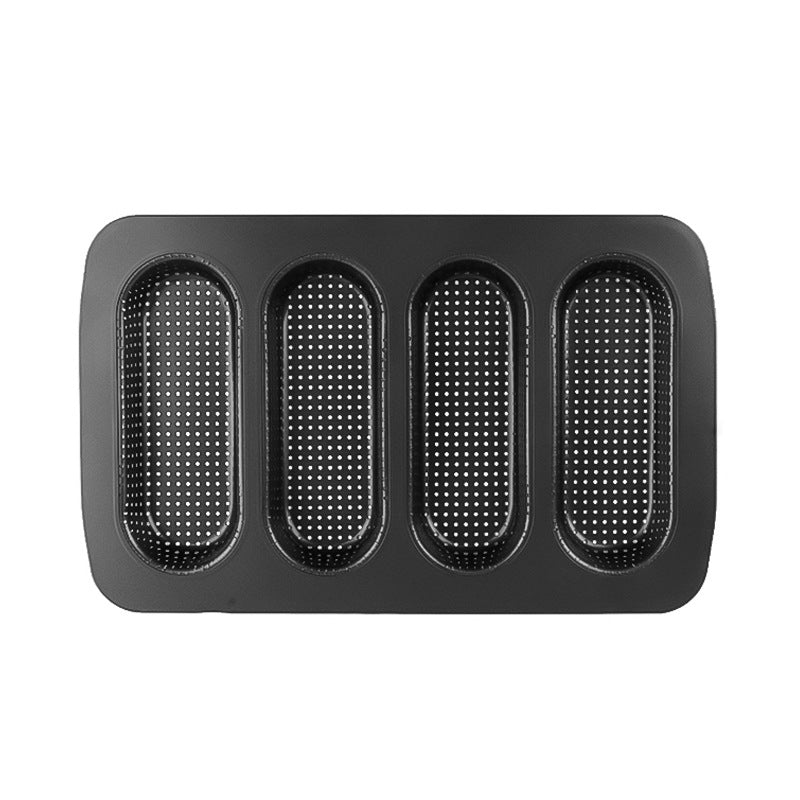 4-Slot Perforated Baguette Pan Carbon Steel Non-Stick 34.7x21.5x2.9cm image 5