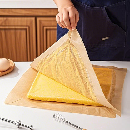 White square baking parchment 50 sheets 34x34cm