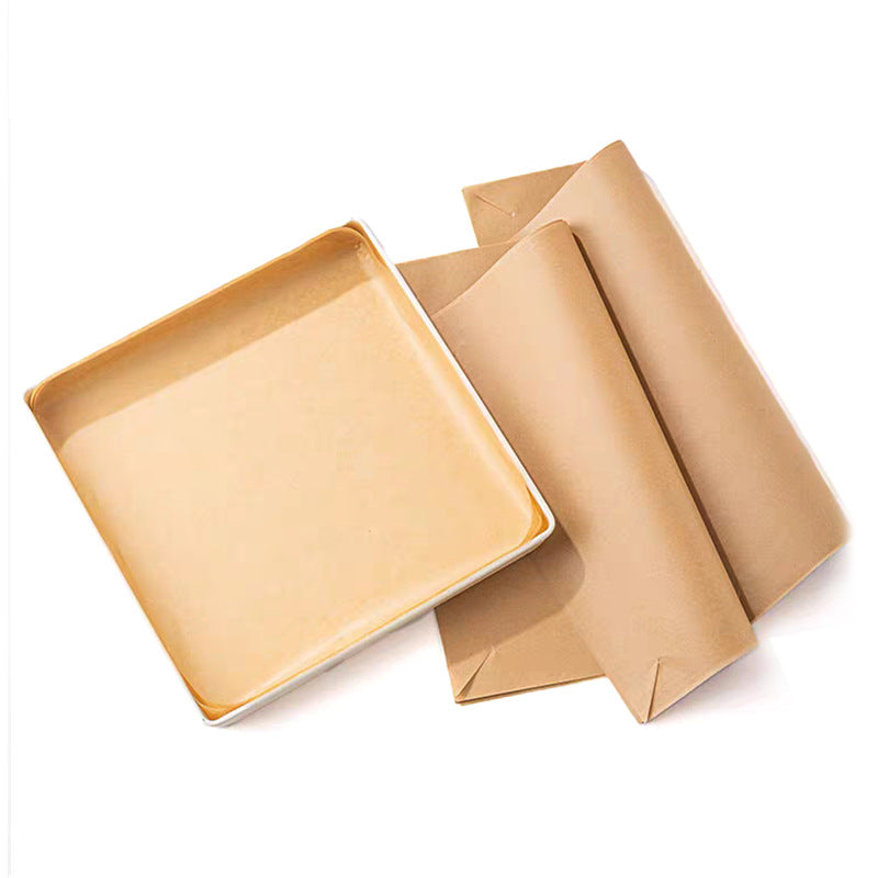 34x34cm Square Baking Parchment Precut Cake Roll Pan Liner 50 Sheets image 5