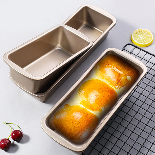 Large gold non-stick pound cake pan 27.5x9.5x5cm