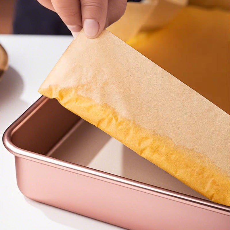 34x34cm Square Baking Parchment Precut Cake Roll Pan Liner 50 Sheets image 4