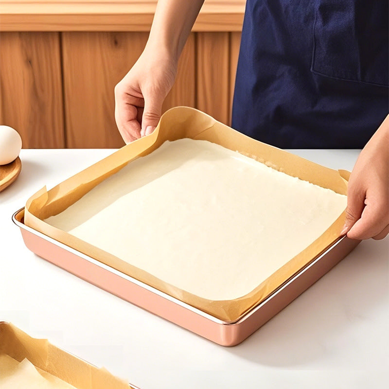 Natural square baking parchment 50 sheets 34x34cm