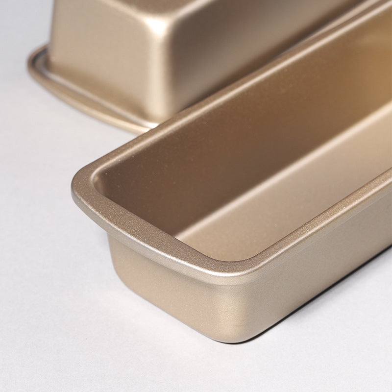 Medium gold non-stick pound cake pan 23.5x9.5x5cm